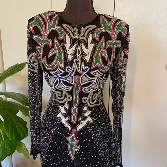 Stunning Vintage Beaded Gown | Vintage Dress - Picture 9 of 16